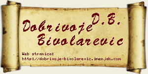 Dobrivoje Bivolarević vizit kartica